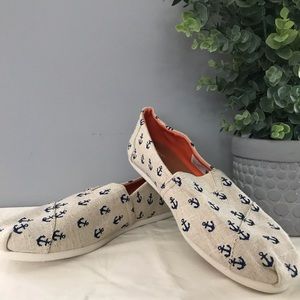 Toms Classic Canvas in Anchor Print
